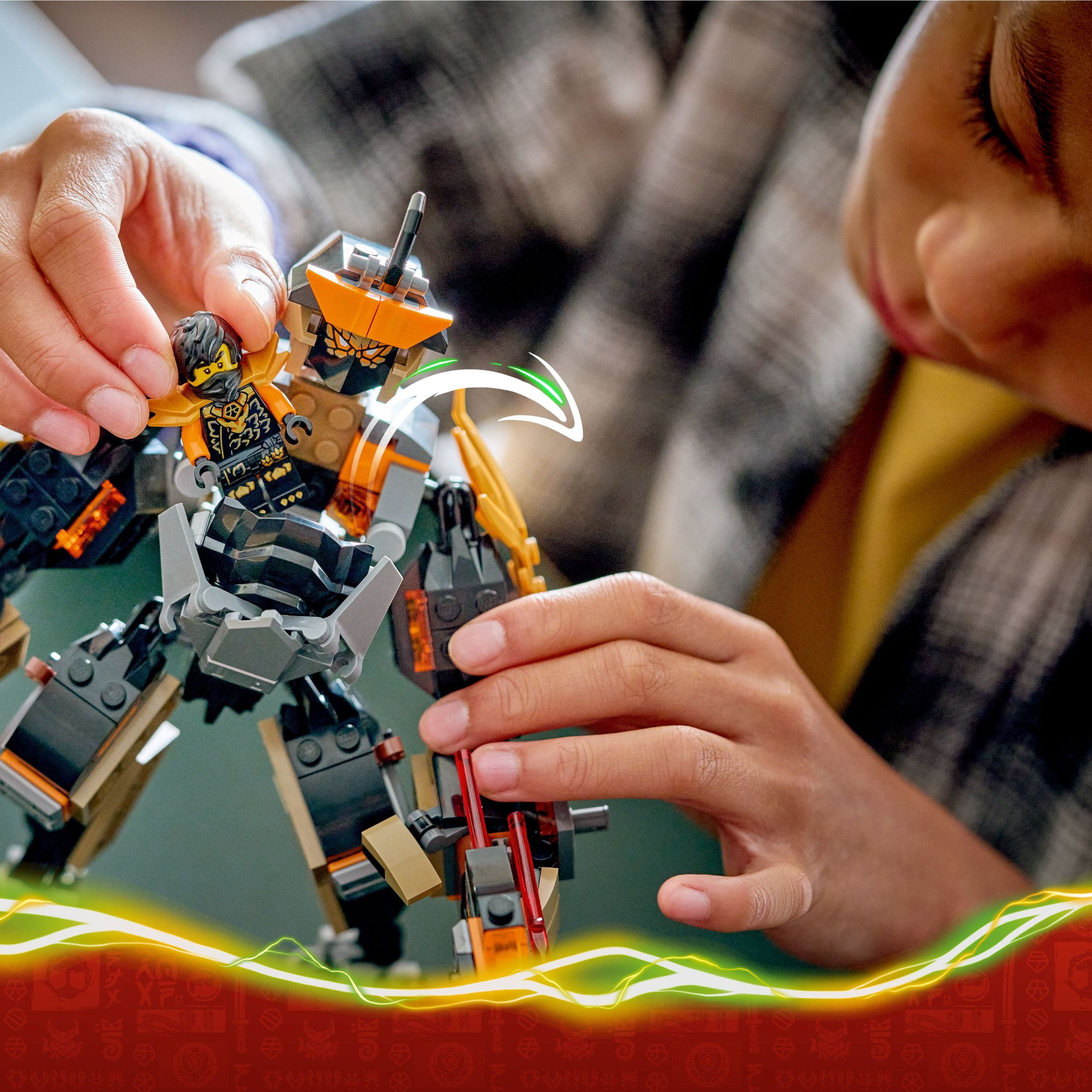 LEGO NINJAGO Cole’s Mission Mech & Dragon Zane Building Toy for Boys, Girls & Kids, Ages 7+ - Poseable Mech W/Cole, Acid Monster, & Zane Minifigures for Pretend Play - Gift Idea for Birthdays - 71854