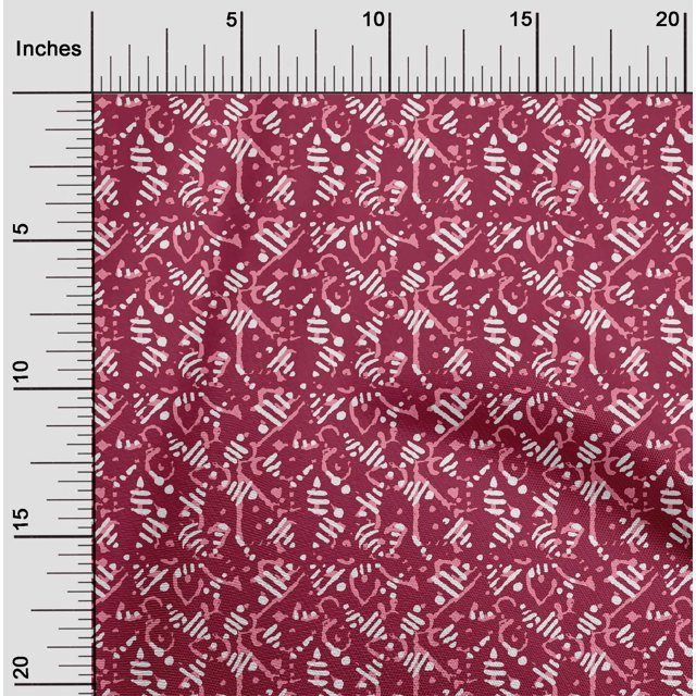 oneOone Tissu en Coton Flex Abstrait Bloc Décor Tissu Imprimé BTY 40 Pouces de Large