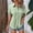 Vert Clair, variante sur TINZ Chemise à Manches Chauve-Souris Boutonnée Unie à la Mode et Décontractée pour Dames, Manches Courtes, Automne, pour Femmes, Tunique de Baseball à Manches Longues pour Femmes