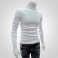 thumbnail image 3 of Men‘S Autumn Solid Color Half-High Collar Tight-Fitting Bottoming Long-Sleeved T-Shirt, 3 of 7