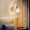 B, variant on Bowayaoa Modern LED Wall Lamp, Adjustable Dressing Light for Bathroom Mirror, Warm Glow Decorative Wall Sconce for Living Room, Bedroom, Corridor, Hallway, Entryway, Stylish Glass Wall Light