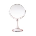 thumbnail image 2 of Dvkptbk Adjustable Normal Three Timesmagnification Double-Sided Makeup Mirror 360Rotation Folding Portable Desk Vanity Mirror with Stand Shower Shaving Cosmetic Mirror Makeup Mirror Home Decor, 2 of 8