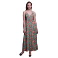 thumbnail image 1 of Bimba Robe Longue Maxi à Bretelles Spaghetti Ajustables à Imprimé Floral, Tenue de Plage d'Été - X-Grand, 1 of 6