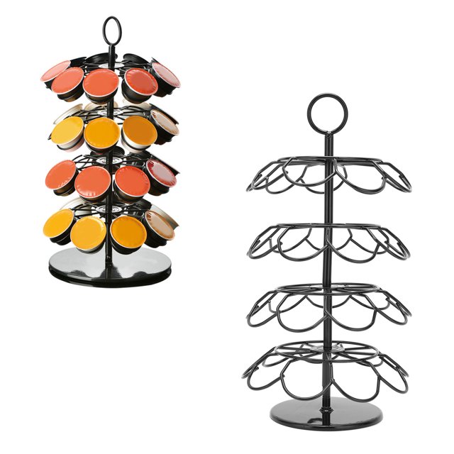 LAFGUR Coffee Organizer,Rotating Coffee Rack Holding 36Pcs Capsules Coffee Pod Holder Organizer For K‑CUP/,Coffee Holder