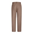 thumbnail image 3 of AherBiu Pantalon Habillé pour Homme Rétro à Taille Extensible, Jambe Droite, avec Poches, Pantalon Classique Ajusté, 3 of 5