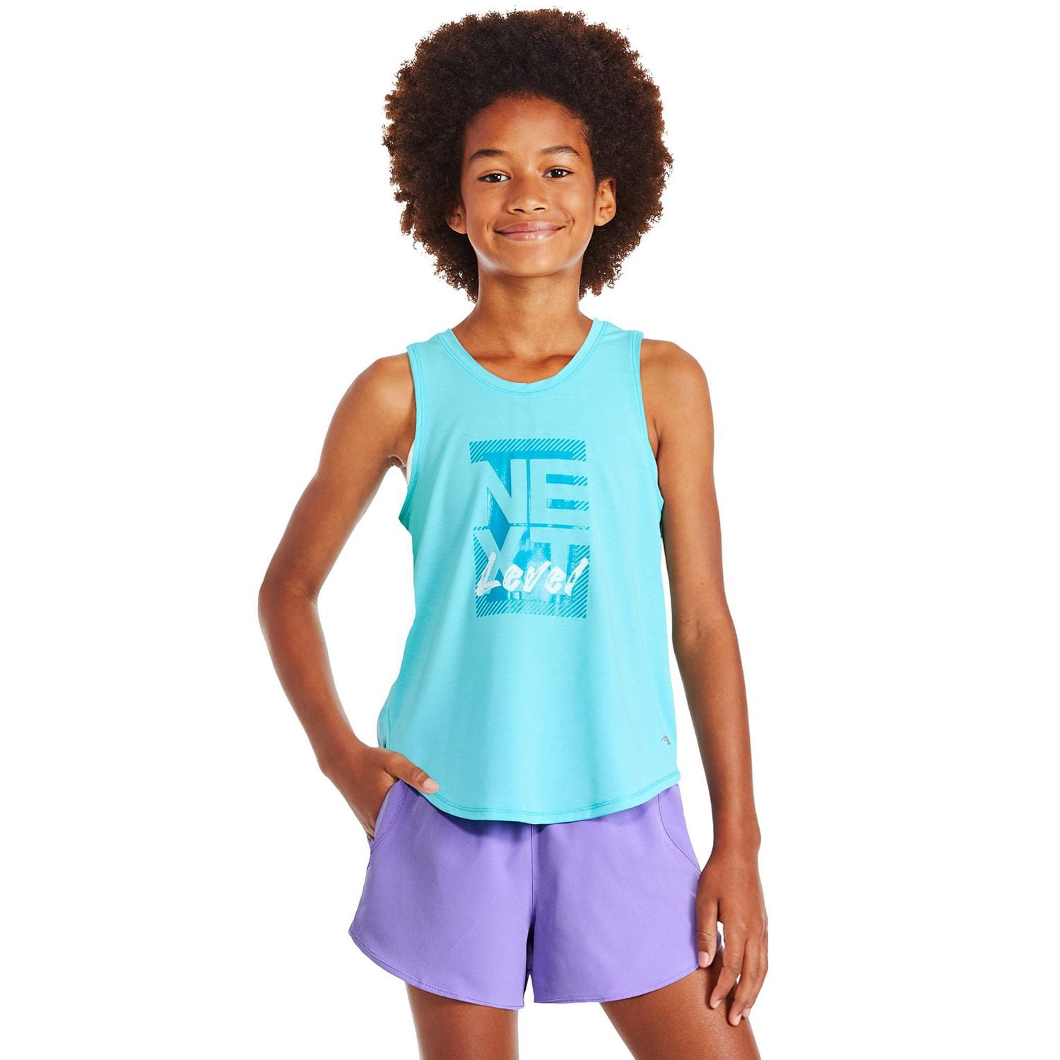 Athletic Works Girls' Split Back Tank Top