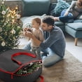 thumbnail image 3 of Storage Bag Organizer For Christmas Tree Ornament Storage Bag With Handle Christmas Stuff Organizer, 3 of 5