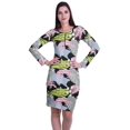 thumbnail image 1 of Moomaya Womens Full Sleeve Printed Midi Length Printed Bodycon Dress, 1 of 6
