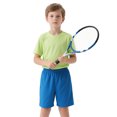 thumbnail image 2 of TOPTIE Short de Soccer pour Grands Garçons, Shorts de Course de 8 Pouces avec Poches-Bleu-P/ 8, 2 of 7