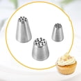 thumbnail image 4 of 10Pcs Grass Piping Tips Set! SSZMDLB Grass Piping Tips, 3-Piece 304 Stainless Steel Seamless Icing Nozzles for Cake Decorating, Cookies, Cupcakes and Pastries, Professional Pastry Chef Tools, 4 of 9