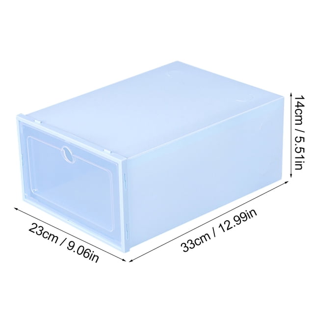 Organisateur de Chaussures Pliable Transparent Empilable Rangement pour Textile de Maison Garde-Robe