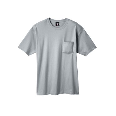 Hanes Beefy-T T-Shirt à Poche pour Homme, G, Acier Clair