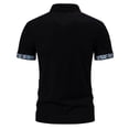 thumbnail image 4 of Birdeem Chemise Décontractée pour Hommes Patchwork Imprimé Bouton Col Rabattu Manches Courtes T-Shirt Chandail Blouse, 4 of 12