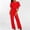 Red, variant on TIMIFIS Women's Jumpsuit Elegant Casual Sleeveless Pleated High Waist Long Jumpsuit on