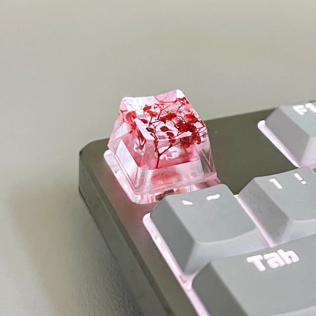 Mechanical Keyboard Keycaps Set DIY Resin Customizable Caps for Gaming Keyboards 1.8 in x 1.2 in