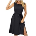 thumbnail image 1 of Birdeem Robe Débardeur Décontractée Sans Manches pour Femmes Printemps/été, Unie, Ample, à Col Rond, 1 of 10