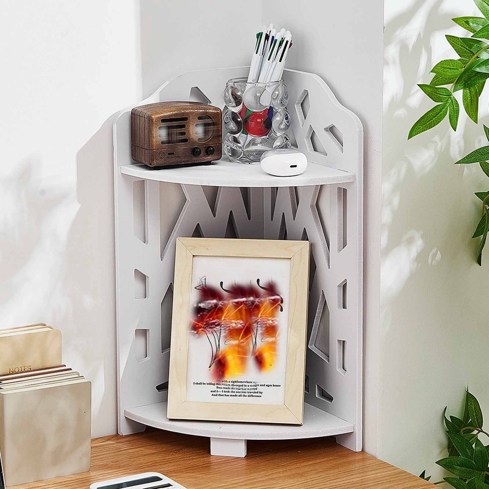Office Bookcase Corner Shelf Desktop Bookcase Shelf Storage Shelf Bathroom Shelf