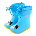 thumbnail image 1 of NOKIO Toddler Animal Print Rain Boots Non-Slip Rubber Sole Mud-Resistant Design 𝗪aterproof Lightweight Construction Cartoon Pattern Unisex Outdoor Footwear, 1 of 4