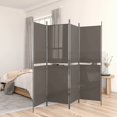 thumbnail image 1 of vidaXL 4-Panel Room Divider Anthracite 200x220 cm Fabric, 1 of 5