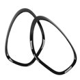 thumbnail image 3 of 51139801573, Cadre de Phares avant Anti-Rayures Couverture Excellente Performance Protection de Phares avant Haute Résistance pour Voiture Brillant Noir, 3 of 8