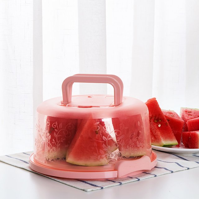 Transporteur de Cupcakes Portable Boîte de Conservation des Aliments avec Poignée Boîte à Gâteau Transparente