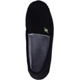 thumbnail image 4 of Roxoni Pantoufles pour Hommes, Pantoufle Mocassin en Suède avec Mousse Mémoire Noire, 4 of 5