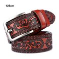 thumbnail image 4 of Thinsony Fashionable And Functional Fashion Printing Belt For Men Flexible And Smooth Red-Brown 125cm 1Set, 4 of 6