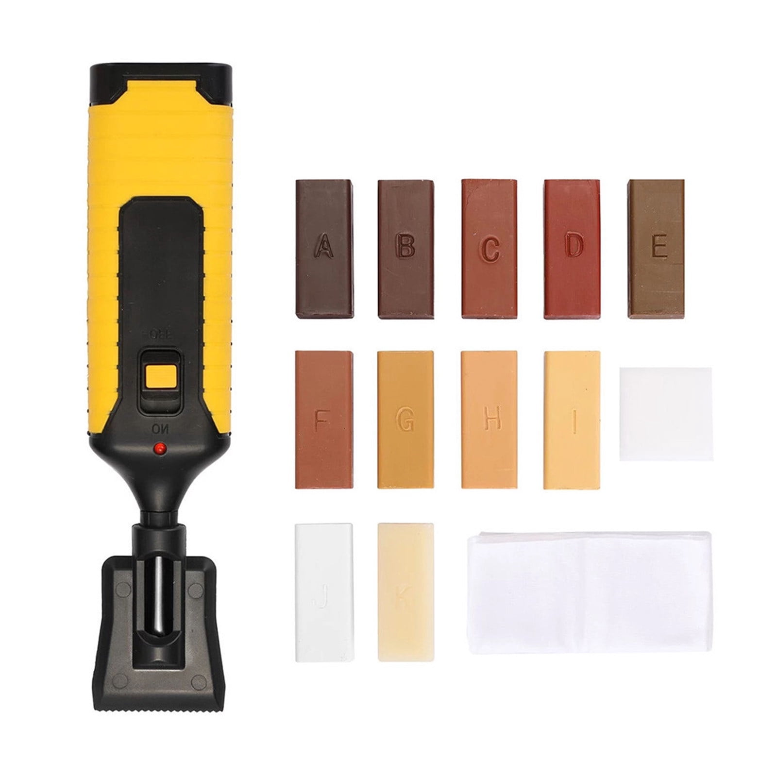 CEHVOM Laminate Repairing Kit Wax System Floor Worktop Scratches Mending Tool Set Clearance