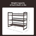 thumbnail image 2 of Costway 3-Tier Shoe Rack Adjustable to Flat Slant Shoe Organizer Holder Stand, 2 of 10