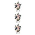 thumbnail image 4 of Wweixi Whimsical Blooms Low Maintenance Artificial Flower Collection Realistic BLUE PINK LH004 3Set, 4 of 6
