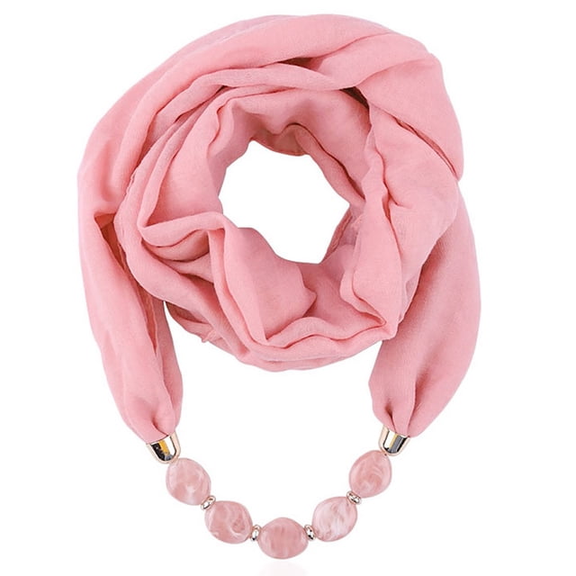 RYRDWP Femmes Pendentif en Coton Foulard Collier en Lin Style Ethnique Collier Doux Foulard