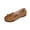 Brown, variant on LOVZFMLL Women's Penny Loafers Slip On Flat Shoes for Business Casual Work Comfortable Dress Flats Round Toe Bow Knot Black 9.5