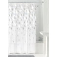 thumbnail image 4 of Rideau de douche en PEVA imperméable Raindrops Mainstays, 178 x 183 cm, bleu, 4 of 6