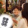 thumbnail image 1 of Meitianfacai Christmas Decorations Clearance 6 Hand Drawn Christmas Ball 6cm PVC Box Christmas Tree Decoration Pendant Christmas Window Display Ball Holiday Gift Black, 1 of 6