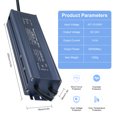 thumbnail image 2 of Adaptateur Transformateur d'Alimentation Interrupteur LED Étanche IP67 AC, 2 of 6