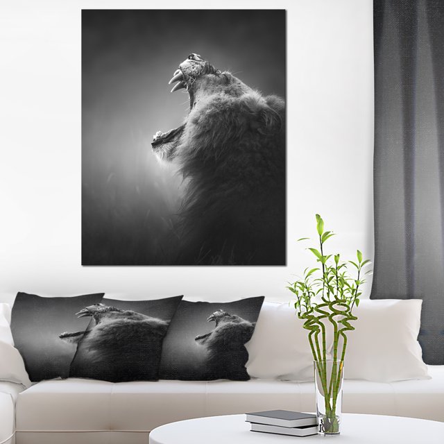 Design Art - Lion Exposant des Dents