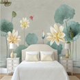 thumbnail image 1 of 3D Wallpaper Chinese Lotus Leaf SKU# WAL0023, 1 of 1