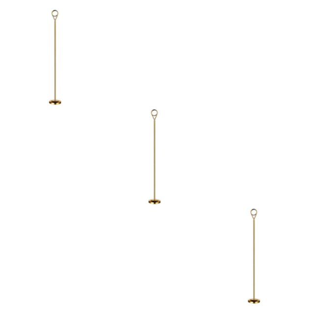 Baohd Contemporary Table Number Holder Photo Stand for Trendy Hotel Settings Gold 40cm 3Set