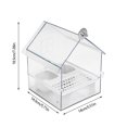 thumbnail image 3 of Pull-Out External Parrot Feeder and Transparent Hanging Bird Bath for Cage - No Mess Design with Pull-Out Tray, Two Food Slots for Small Medium Birds, Easy to Fill and Clean, 3 of 8
