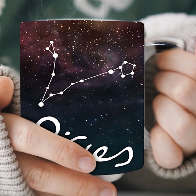Amzcrzy Cups Twelve Constellations Ceramic Color-Changing Cup Coffee Tea Cup Constellation Glass Coffee Cups Coffee Mug