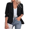 thumbnail image 1 of Cardigan pour Femmes, Cardigan Mode Ajusté Décontracté à Col Rabattu, Coupe Près du Corps, Manteau Léger, Blazer pour Femmes, 1 of 6