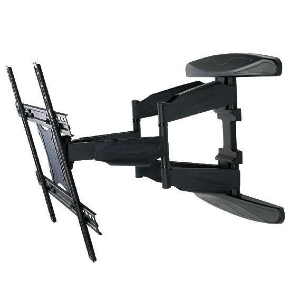 Techly Support mural orientable pour téléviseur LCD/LED de 40" à 80" - Inclinaison de +12°/-2° - VESA jusqu'à 600x400 mm - Capacité de charge jusqu'à 50 kg - Noir
