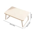 thumbnail image 3 of Laptop Bed Desk Foldable Lap Desk Portable Laptop Stand Lightweights Mini Table For Breakfast/Picnic/Drawing/Sofa/Floor - Wood, 3 of 6