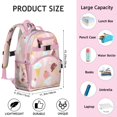 thumbnail image 4 of Colorful Ice Cream and Dessert Print Student Backpack Lightweight and Spacious Book Bag Adjustable Straps and Chest Strap for Comfortable Daily Use and Travel, 4 of 6