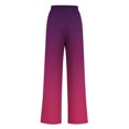 thumbnail image 4 of Pantalon pour Femmes, Pantalon Grand à Cordon pour Femmes à Rayures Tendance Imprimées, 4 of 5