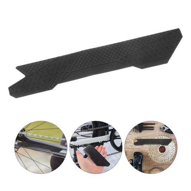 OUNONA Mountain Bike Frame Protection Black Bike Chain Cover 1Pack