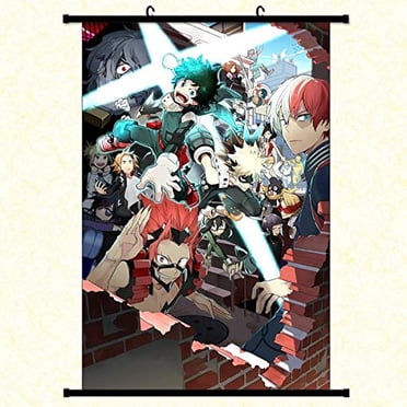 My Hero Academia 36 x 24 inches Fabric Wall Poster with Frame and Hanger