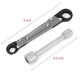 thumbnail image 2 of TFixol Dual-End Pipe Angle Stop Wrench Set - Metal Plumbing Tool Kit in Black & Grey, 2 of 6
