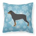 thumbnail image 1 of Carolines Treasures BB3566PW1818 Winter Snowflake Rottweiler Fabric Decorative Pillow, 1 of 1