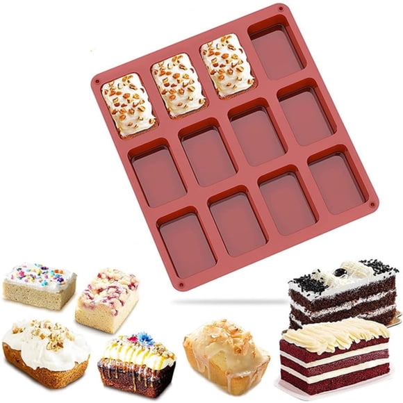 Silicone Bread Pan with 12 Cavities for Baking Delicious Mini Loaves for Homemade and Desserts